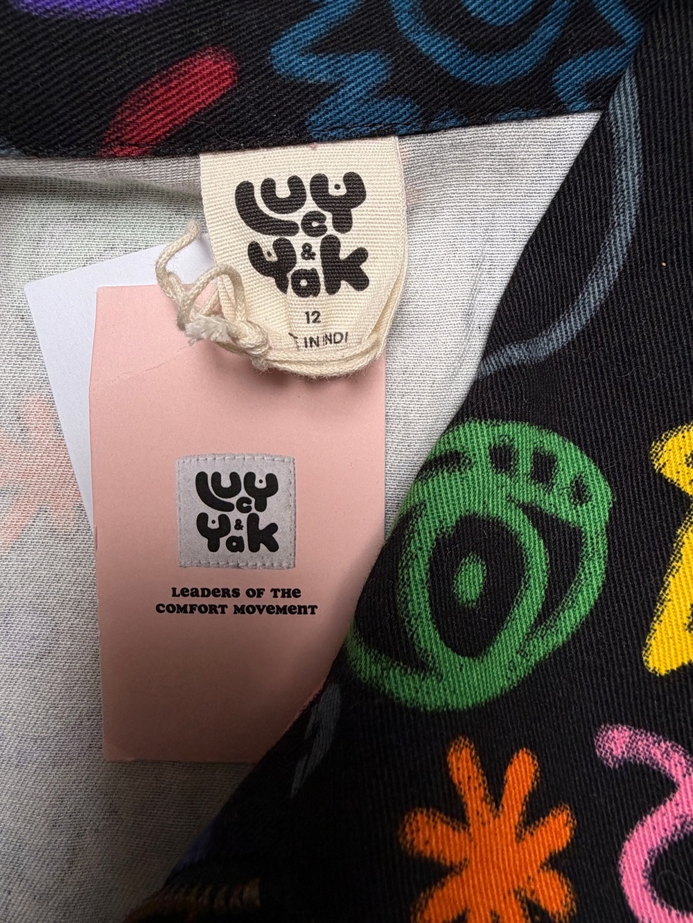 NWT - Lucy & Yak Ragan Organic Cotton Jumpsuit in Apollo Print - UK 12 / US 8 - Picture 13 of 15